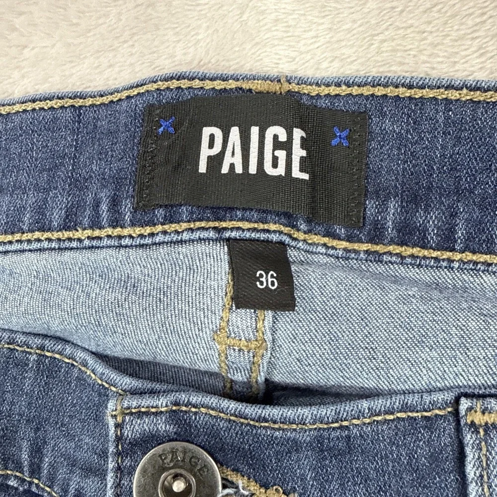 PAIGE Federal Slim Straight Jeans Med Wash Men's Size 36x29 Stretch